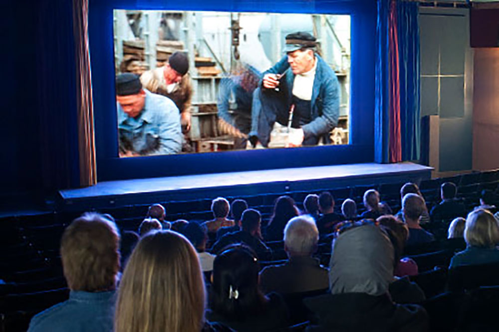The auditorium showing the film about Vasa